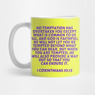 Bible Verse 1 Corinthians 10:13 Mug